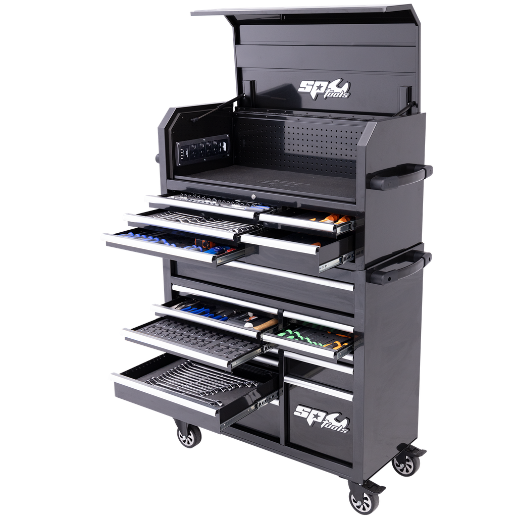 [SP50557] TOOLKIT 550PC METRIC/SAE - SUMO SERIES POWER HUTCH 18 DRAWER BLACK