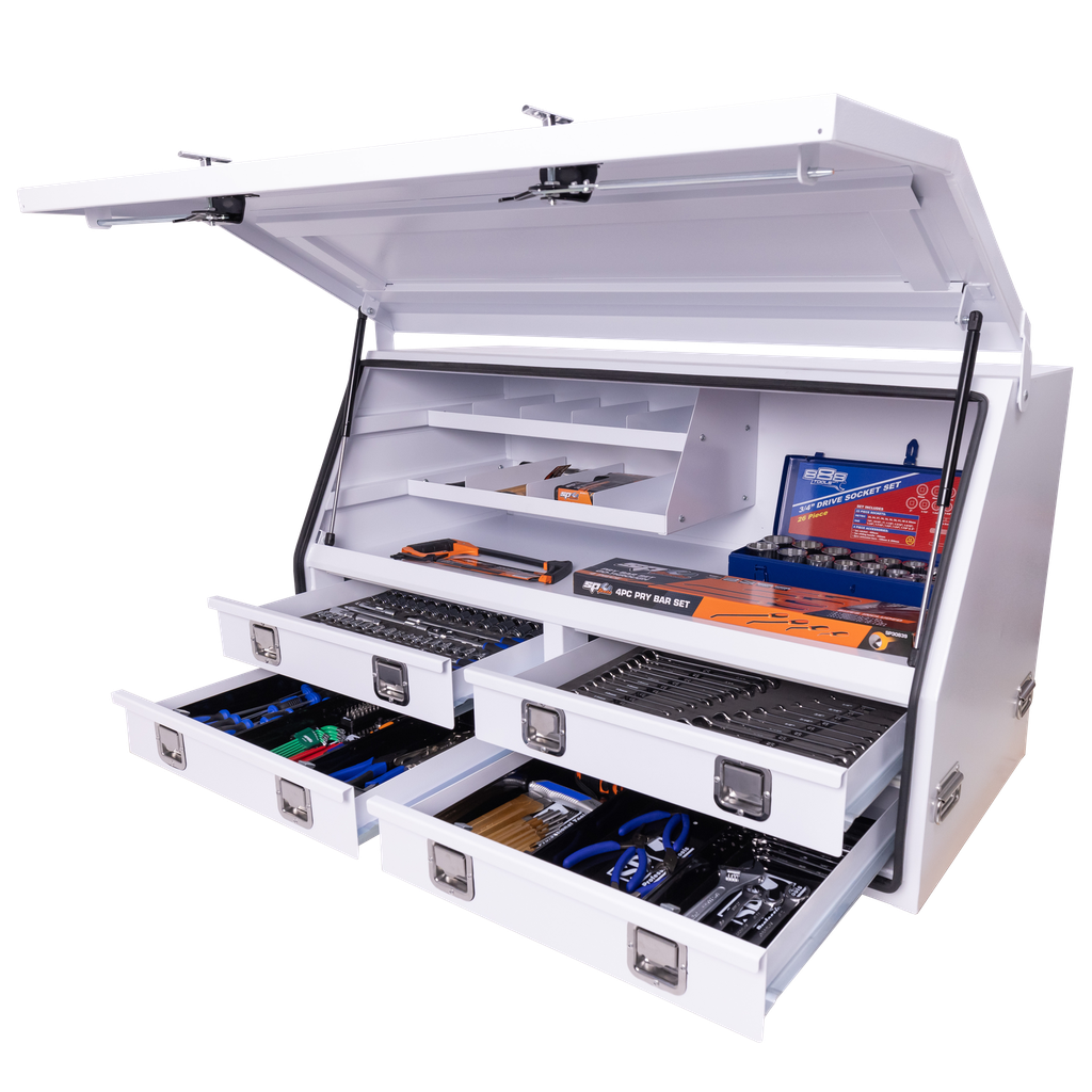 [SP50332] TOOLKIT 378PC METRIC/SAE - OFF-ROAD TRUCK BOX 4 DRAWER WHITE