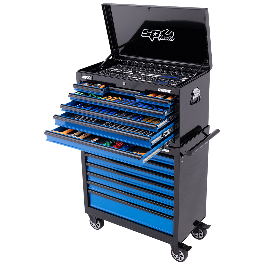 [SP50176] TOOLKIT 417PC METRIC/SAE - SUMO SERIES 14 DRAWER BLACK/BLUE