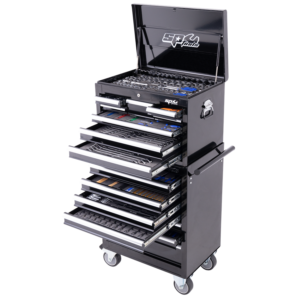 [SP50165X] TOOLKIT 631PC METRIC/SAE - CUSTOM SERIES 14 DRAWER BLACK FOAMED