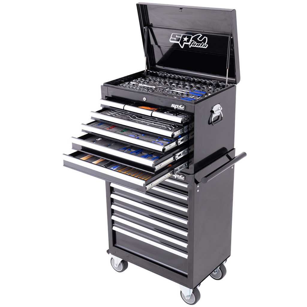 [SP50125X] TOOLKIT 293PC METRIC/SAE - CUSTOM SERIES 14 DRAWER BLACK FOAMED