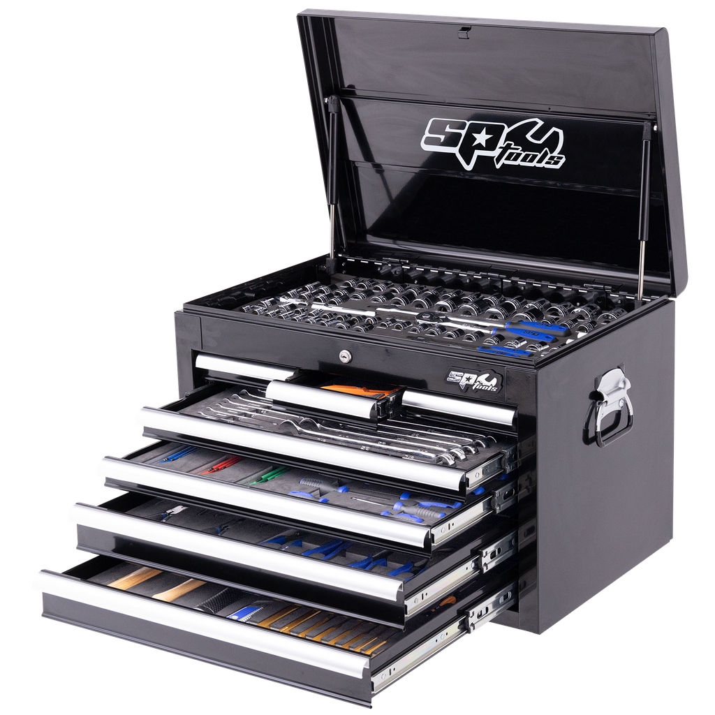 [SP50123X] TOOLKIT 254PC METRIC/SAE - CUSTOM SERIES 7 DRAWER BLACK FOAMED