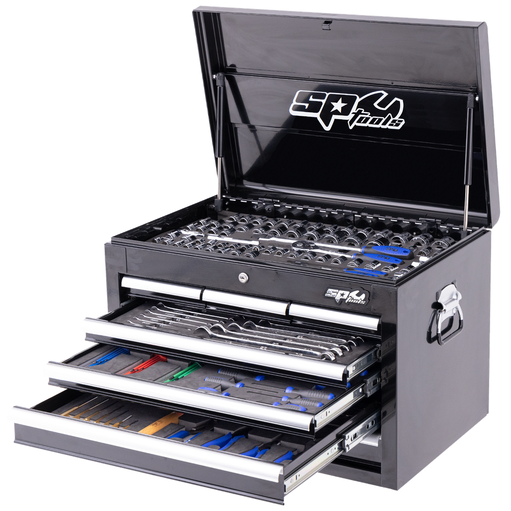 [SP50121X] TOOLKIT 218PC METRIC/SAE - CUSTOM SERIES 7 DRAWER BLACK FOAMED