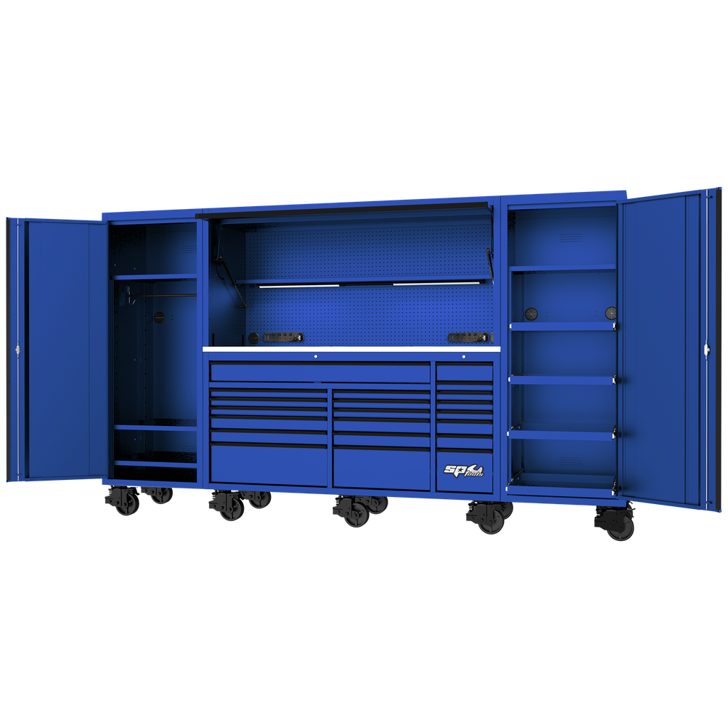 [SP44890BL] WORKSTATION - USA SERIES 128" BLUE/BLACK