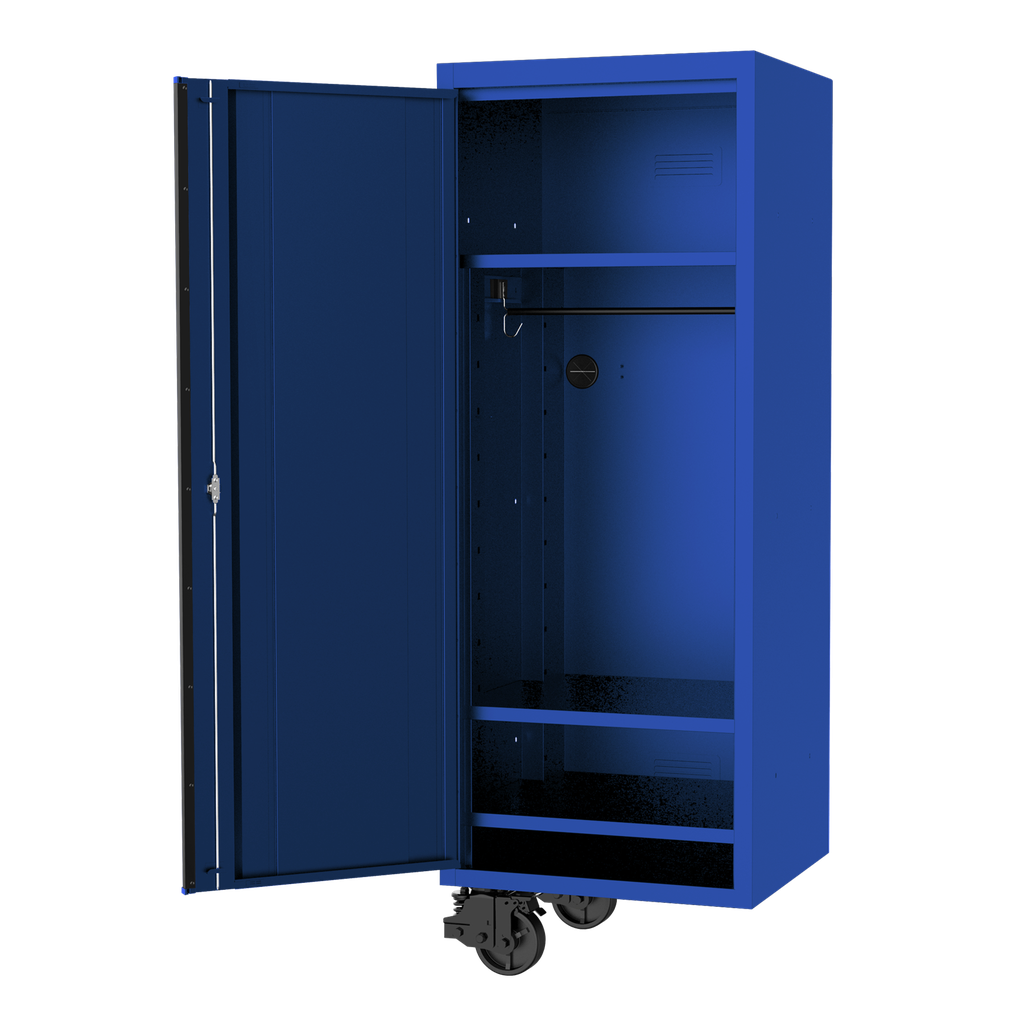 [SP44885BL] SIDE LOCKER - USA SERIES 27" 3 SHELF WITH HANG RAIL BLUE/BLACK