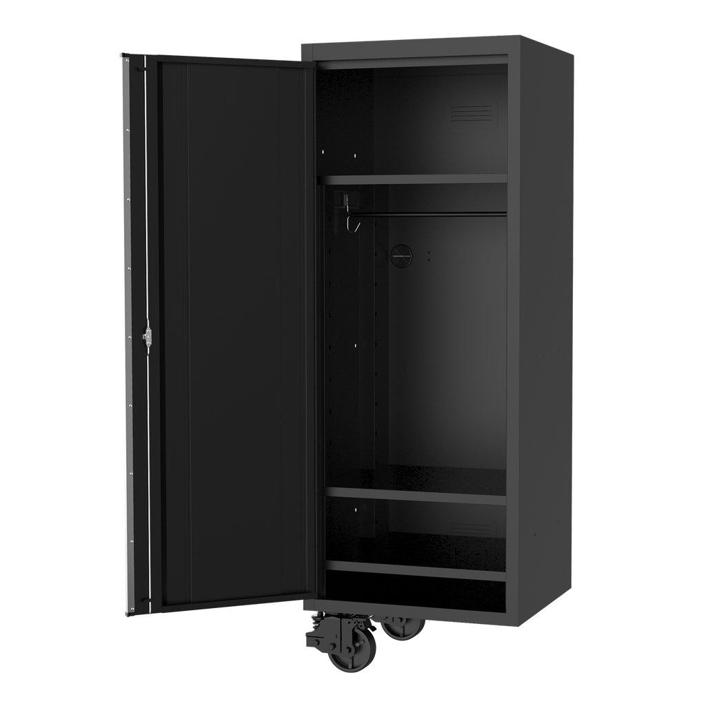 [SP44885] SIDE LOCKER - USA SERIES 27" 3 SHELF WITH HANG RAIL BLACK