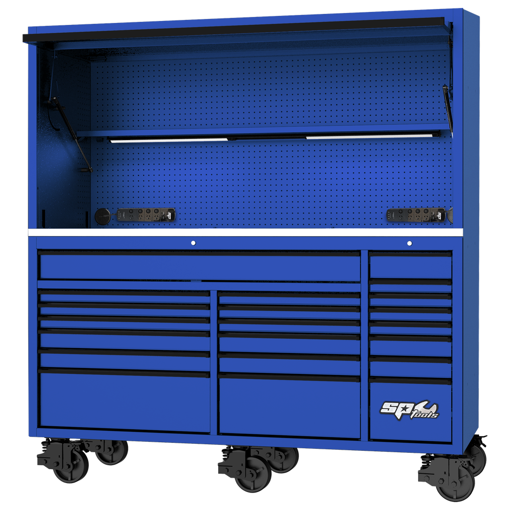 [SP44840BL] WORKSTATION - USA SERIES 79" BLUE/BLACK