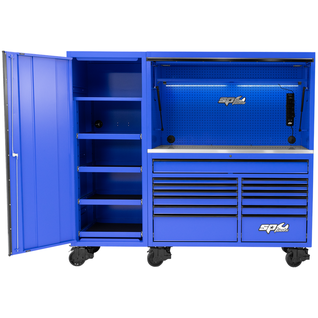 WORKSTATION - USA SERIES 86" BLUE/BLACK