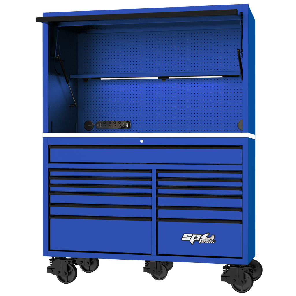 WORKSTATION - USA SERIES 59" BLUE/BLACK