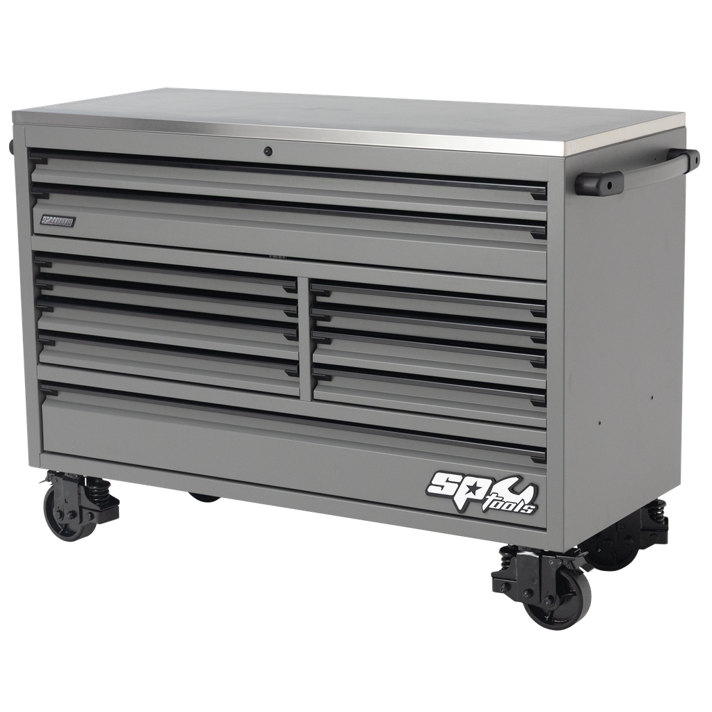 ROLLER CABINET - USA SERIES 59" 11 DRAWER MATTE GREY