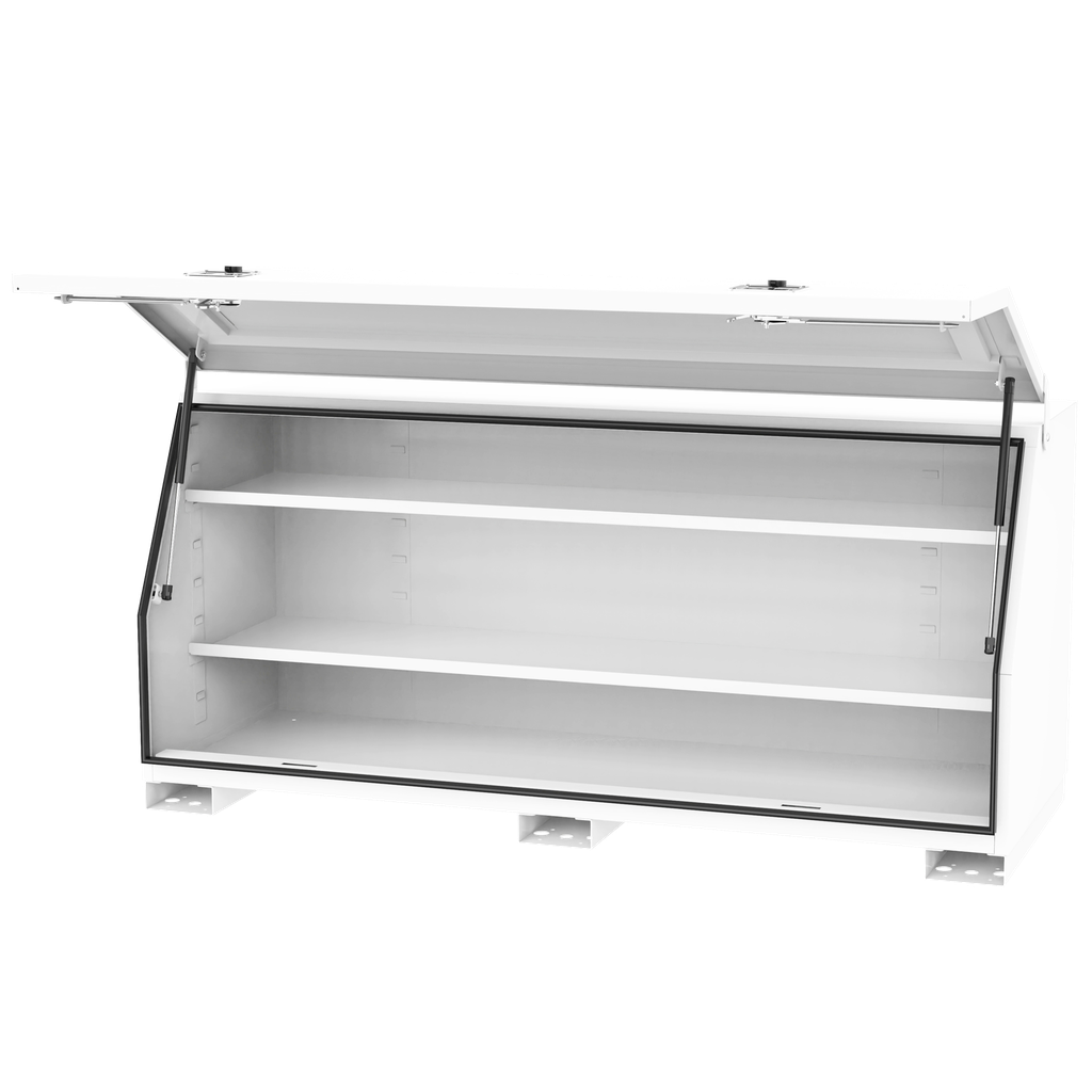 TOOL BOX - TRUCK BOX 1730MM 2 SHELVES WHITE