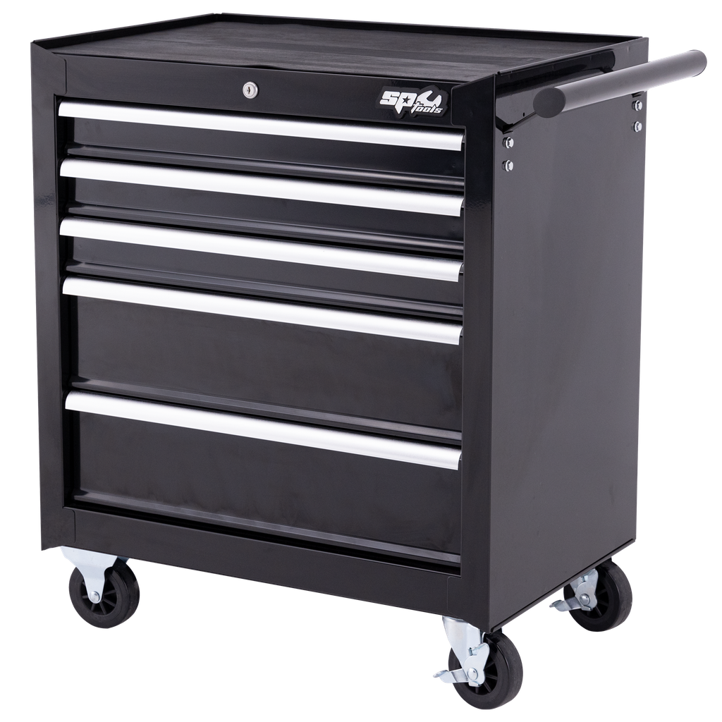 ROLLER CABINET - CUSTOM SERIES 5 DRAWER BLACK