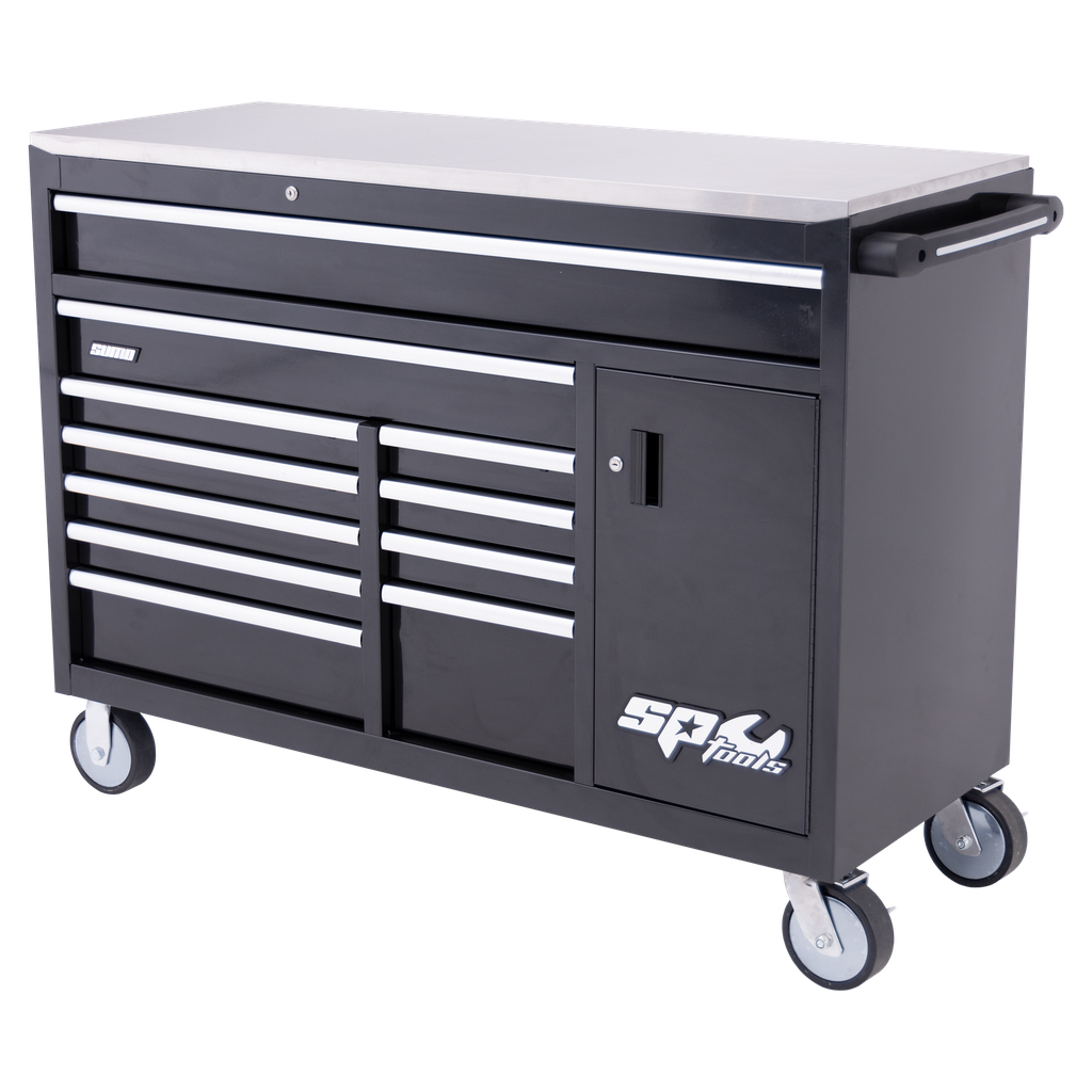 ROLLER CABINET - SUMO SERIES TOOL CUPBOARD 12 DRAWER BLACK