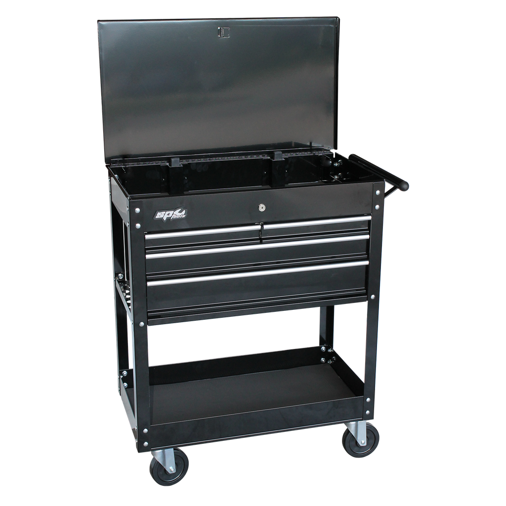 TOOL TROLLEY - DIANOSTIC 4 DRAWER BLACK