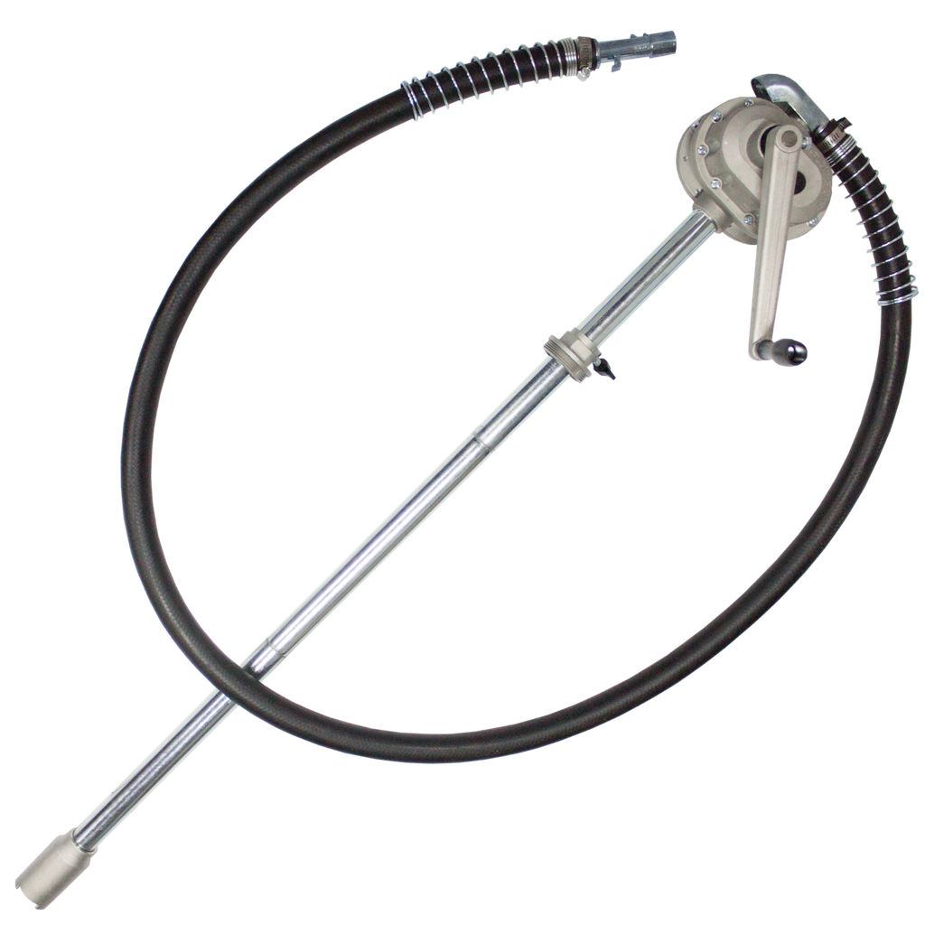 [SP65175] FLUID TRANSFER - PUMP ROTARY DRUM ALUMINIUM W/RUBBER HOSE 200L