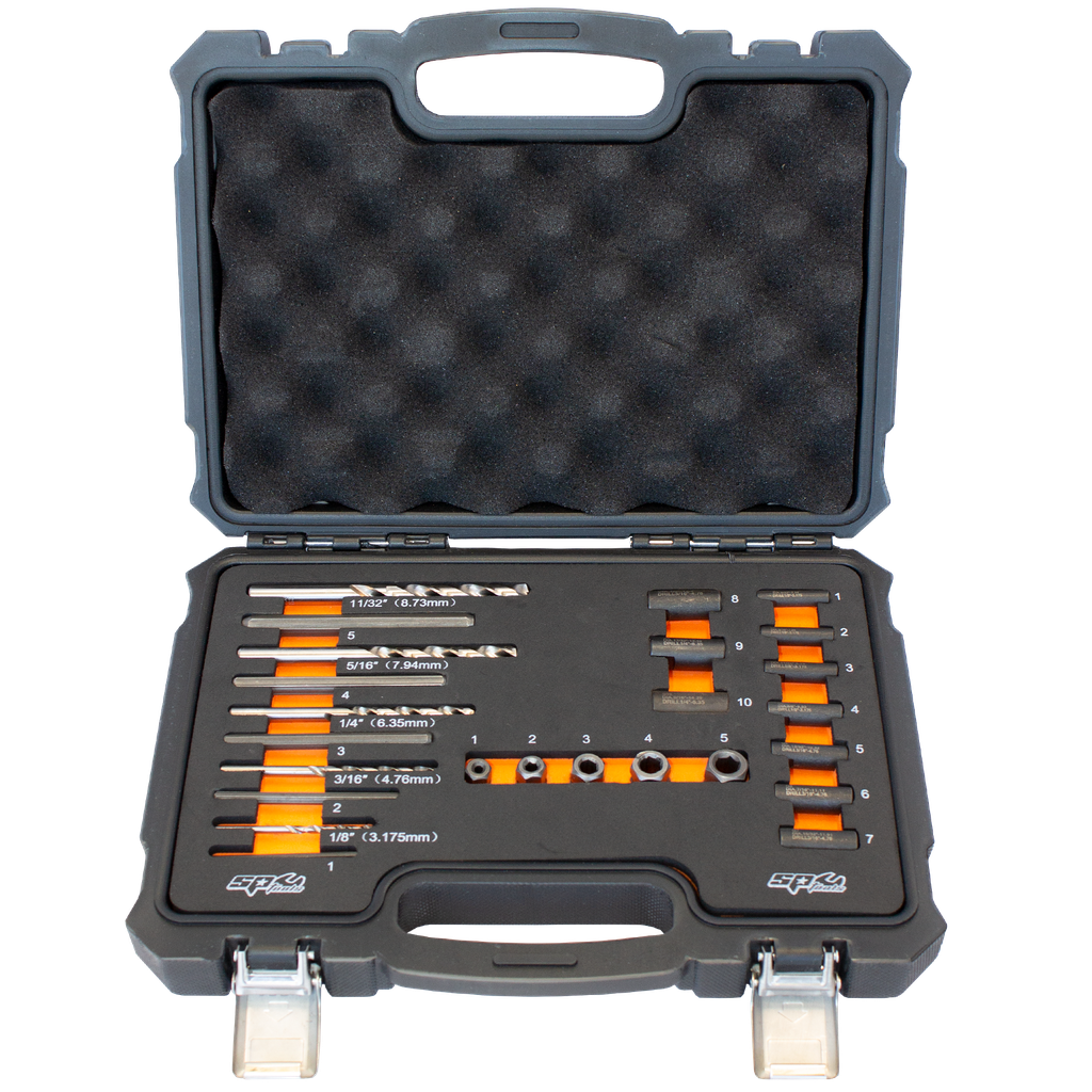 THREAD & STUD REPAIR - SCREW EXTRACTOR DRILL AND GUIDE SET 25PCS