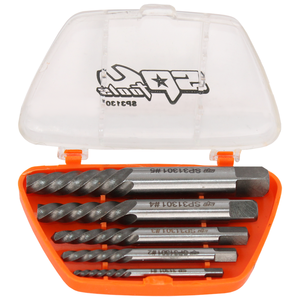 THREAD & STUD REPAIR - SCREW EXTRACTOR 5PC "SPIRAL" SET