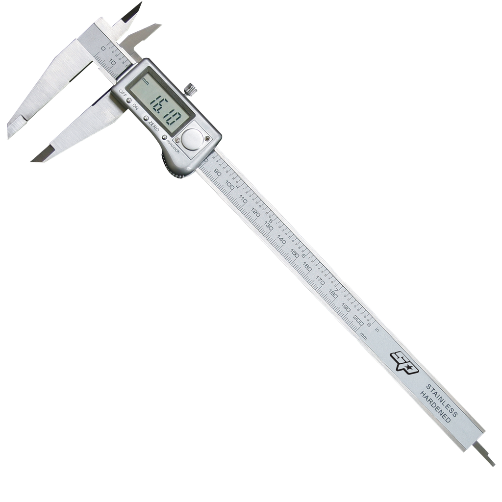 MEASURING - CALLIPERS DIGITAL 200MM/8" (0.01/0.0005" READING)