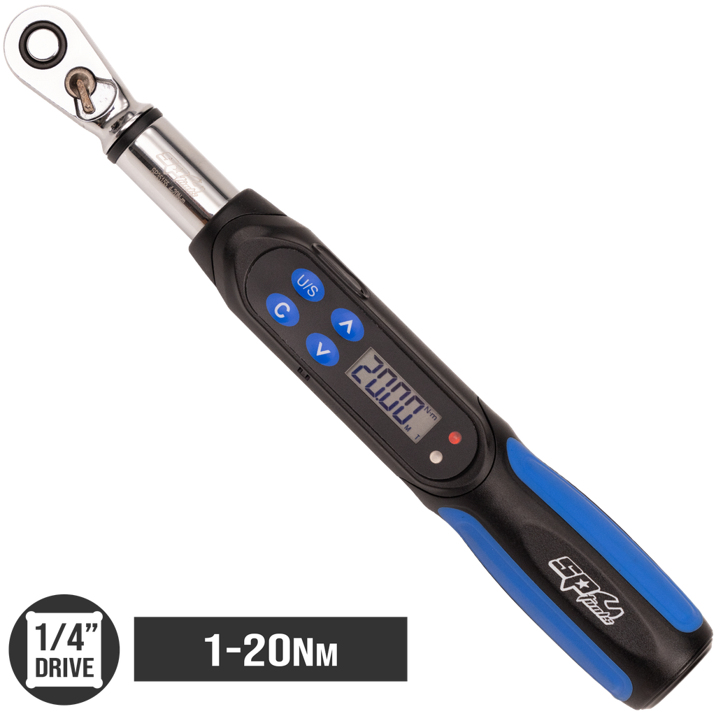 MEASURING - TORQUE WRENCH DIGITAL 1/4"DR 1-20NM