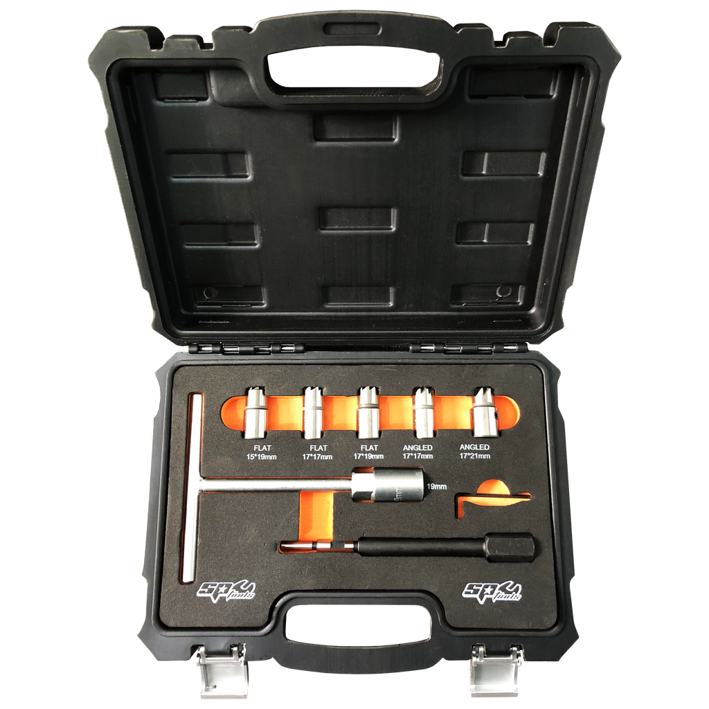 ENGINE SERVICE - DIESEL INJECTOR SEAT CLEANER SET 7PC