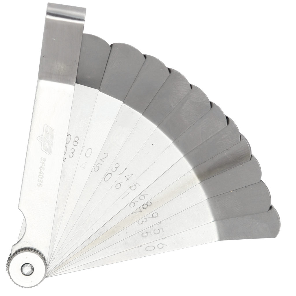[SP64036] ENGINE SERVICE - FEELER GAUGE 12PCS OFFSET SET -4"