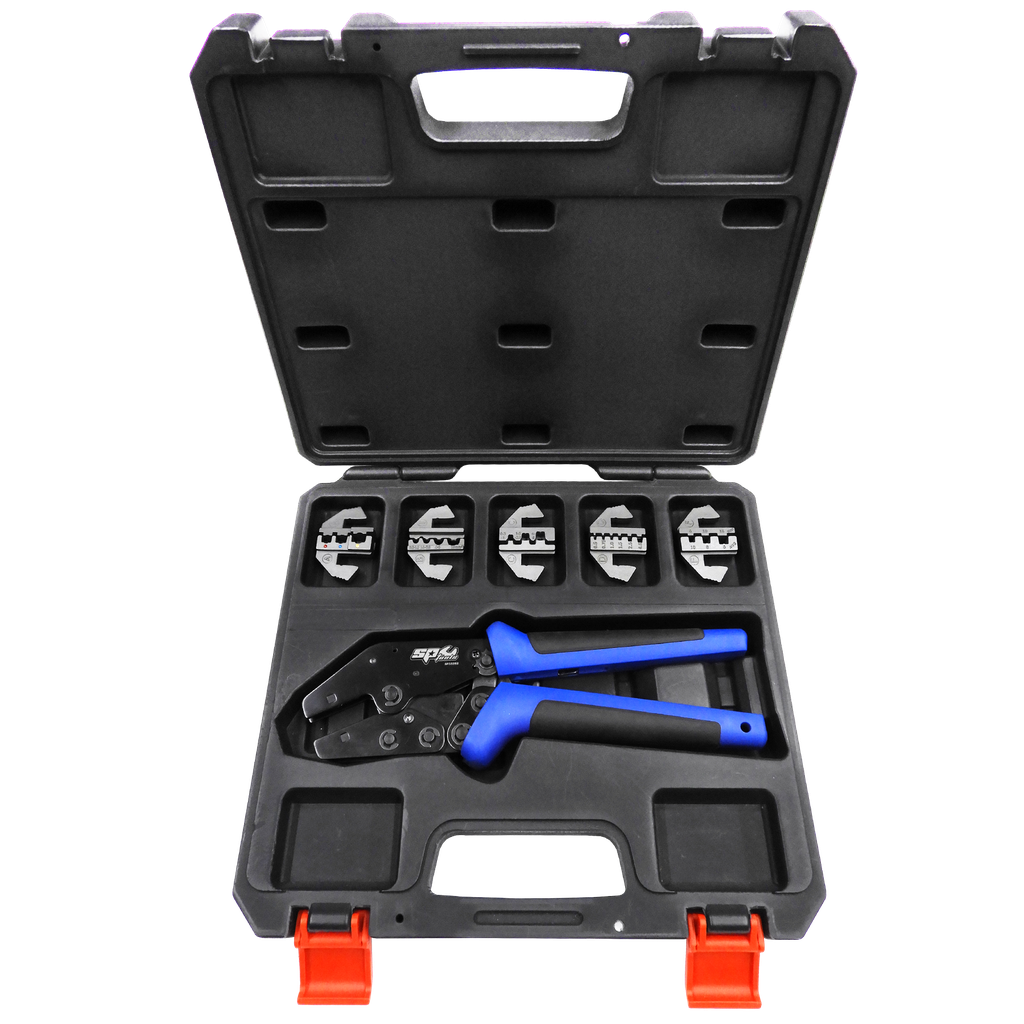[SP32288] AUTO ELECTRICAL - RATCHET CRIMPER KIT 6PC 9"QUICK CHANGE