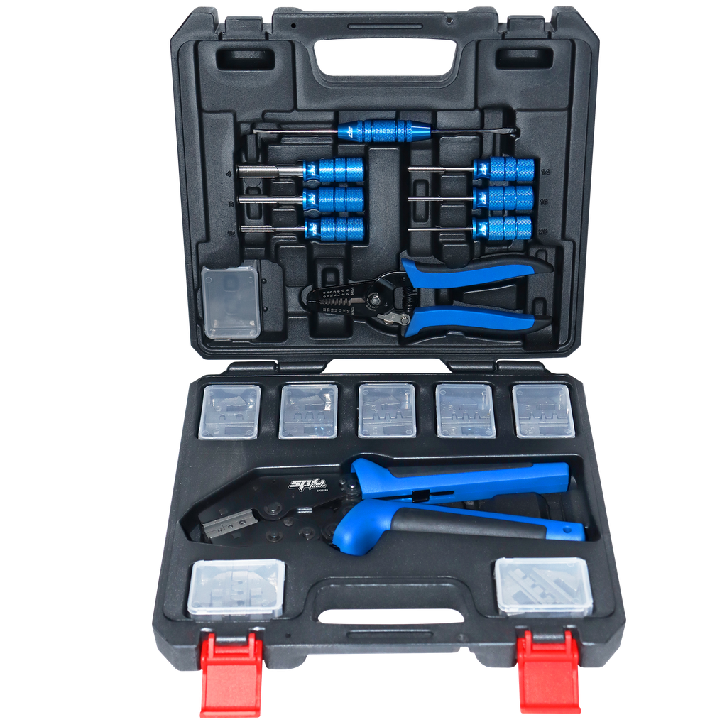 [SP32283] AUTO ELECTRICAL - CRIMPER KIT 25PC 9"PLUS DEUTSCH CONTACTS