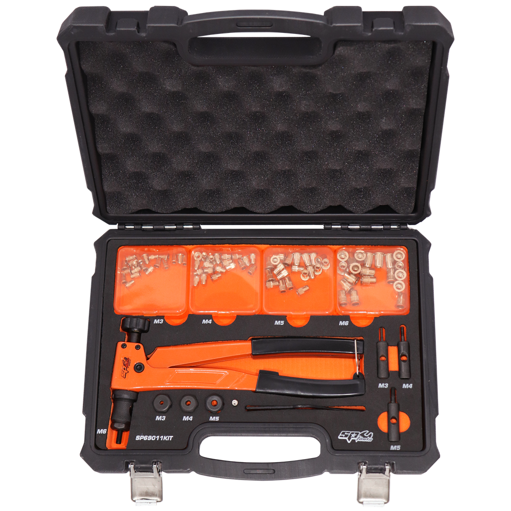 [SP69011] FASTENING TOOLS - RIVETER NUT 90PC SET - LEVER TYPE