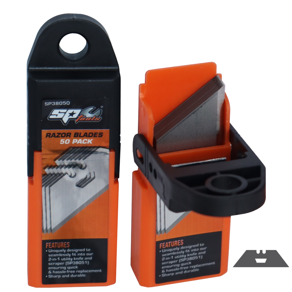 [SP38050] CUTTING TOOLS - REPLACMENT UTILITY KNIFE BLADES - 50 PACK