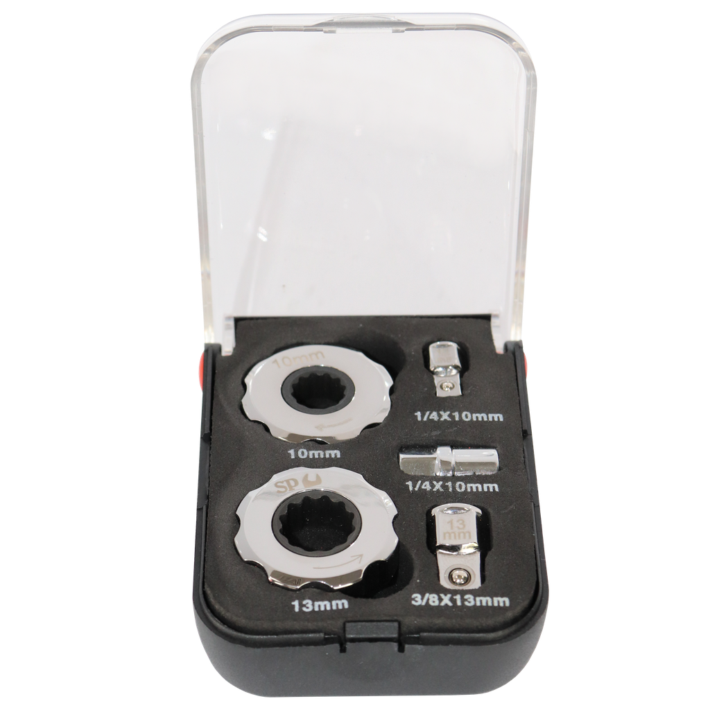 [SP39605] BIT SET - METRIC/SAE FINGER TIP RATCHET/SOCKET - 5PC SET