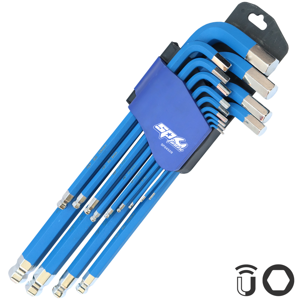 KEY SET - METRIC HEX JUMBO BALL DRIVE 13PC