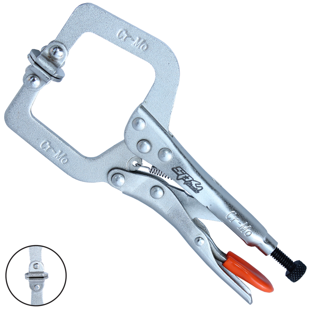 [SP32655] PLIERS & CUTTERS - LOCKING C-CLAMP SWIVEL PADS - 150MM (6")
