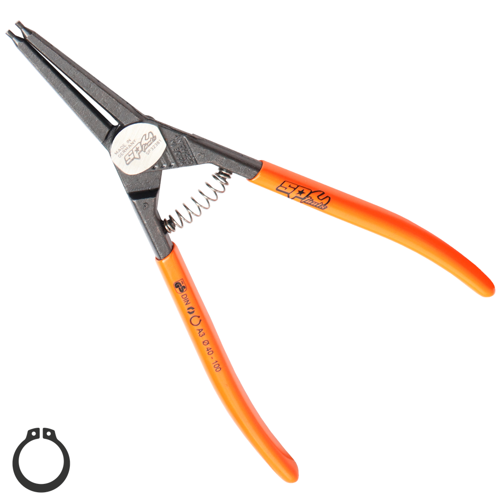 [SP32381] PLIERS & CUTTERS - HD CIRCLIP EXTERNAL STRAIGHT (40-100MM) PRECISION 220MM