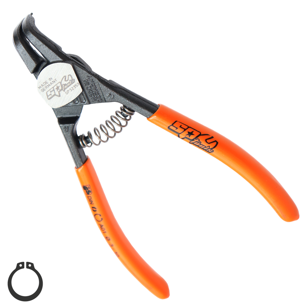 [SP32353] PLIERS & CUTTERS - HD CIRCLIP EXTERNAL BENT  (3-10MM) PRECISION 125MM