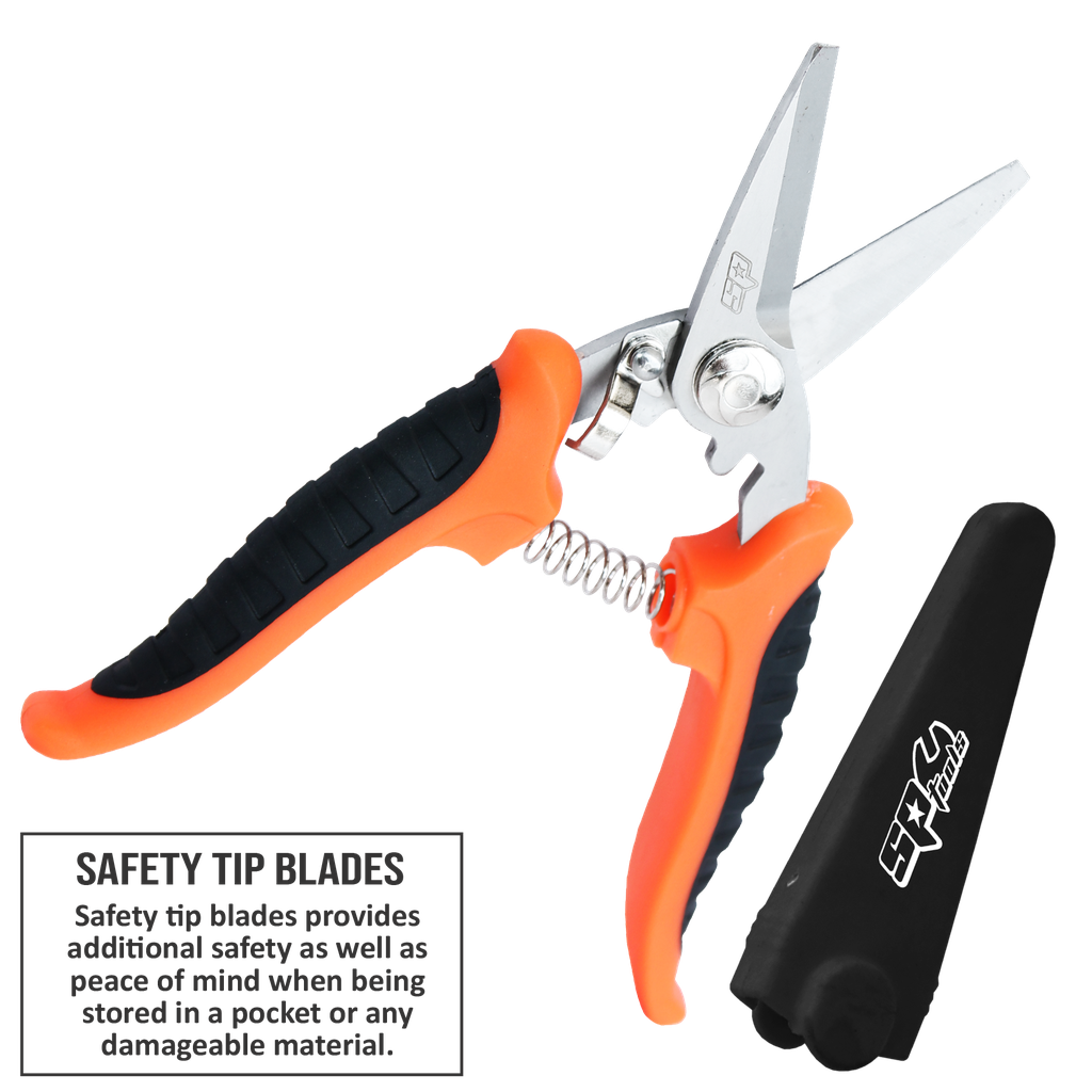 [SP32266] PLIERS & CUTTERS - INDUSTRIAL SHEAR/SCISSORS SAFETY TIP - 180MM (7")