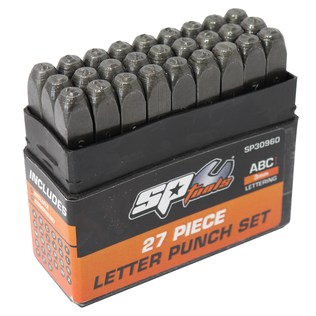 [SP30960] STRIKING TOOLS - LETTER PUNCH 27PC SET (3MM)