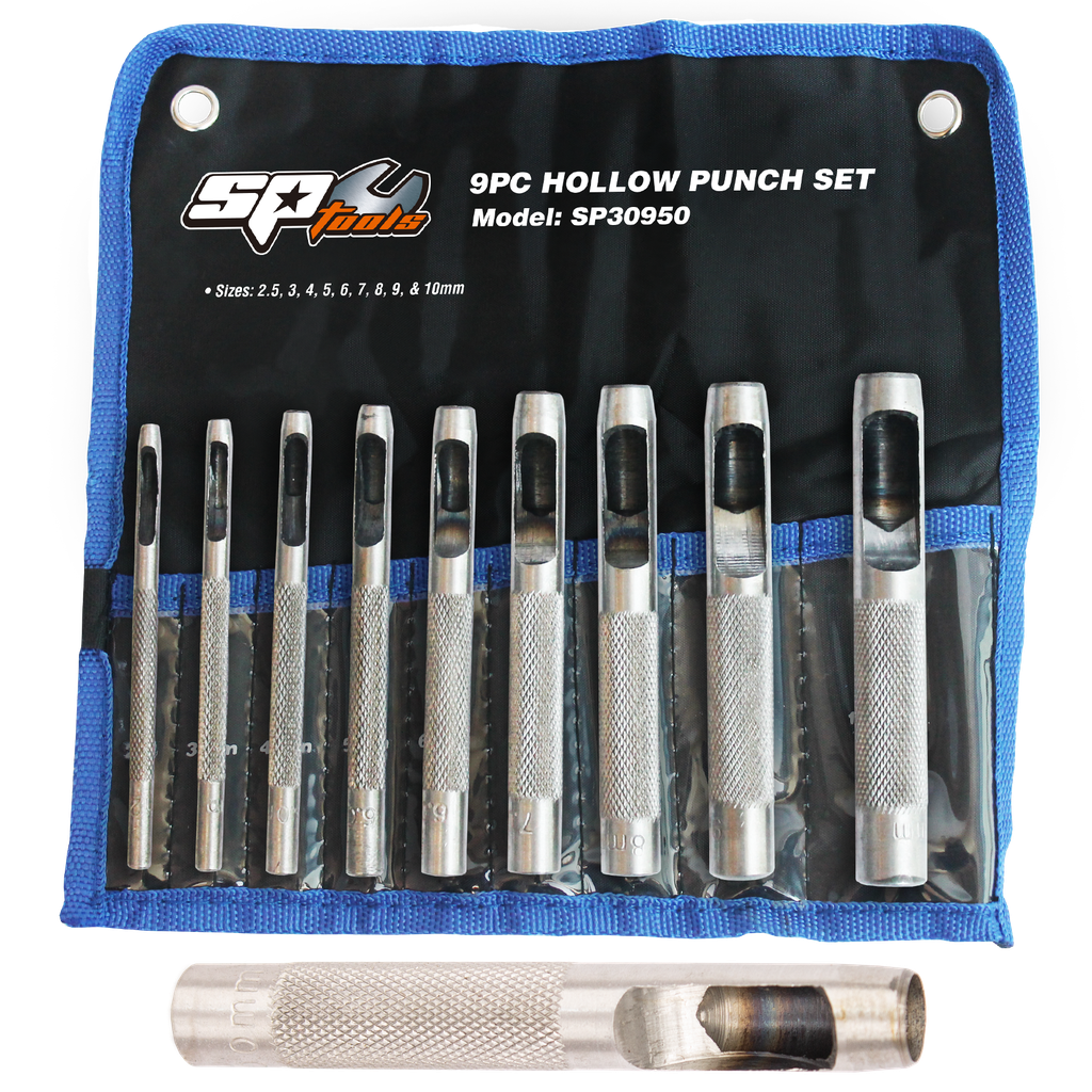 [SP30950] STRIKING TOOLS - HOLLOW PUNCH 9PC SET