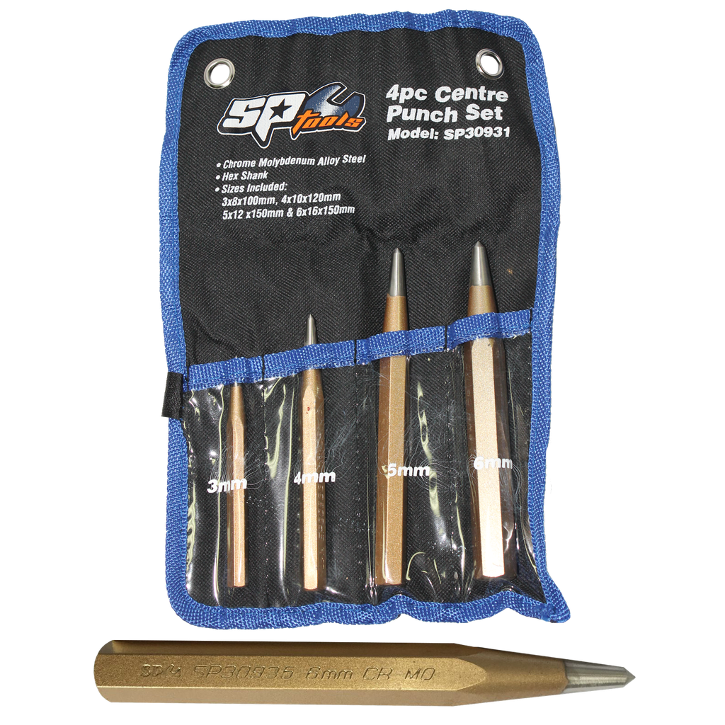[SP30931] STRIKING TOOLS - CENTRE PUNCH 4PC SET