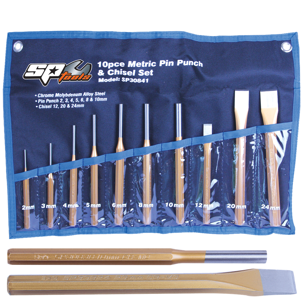 [SP30841] STRIKING TOOLS - PUNCH & CHISEL 10PC SET