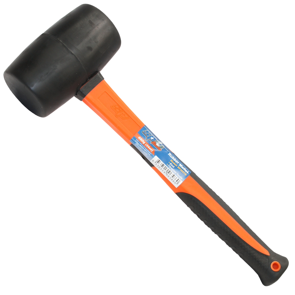 STRIKING TOOLS - HAMMER RUBBER MALLET BLACK - 454G/16OZ/1LBS