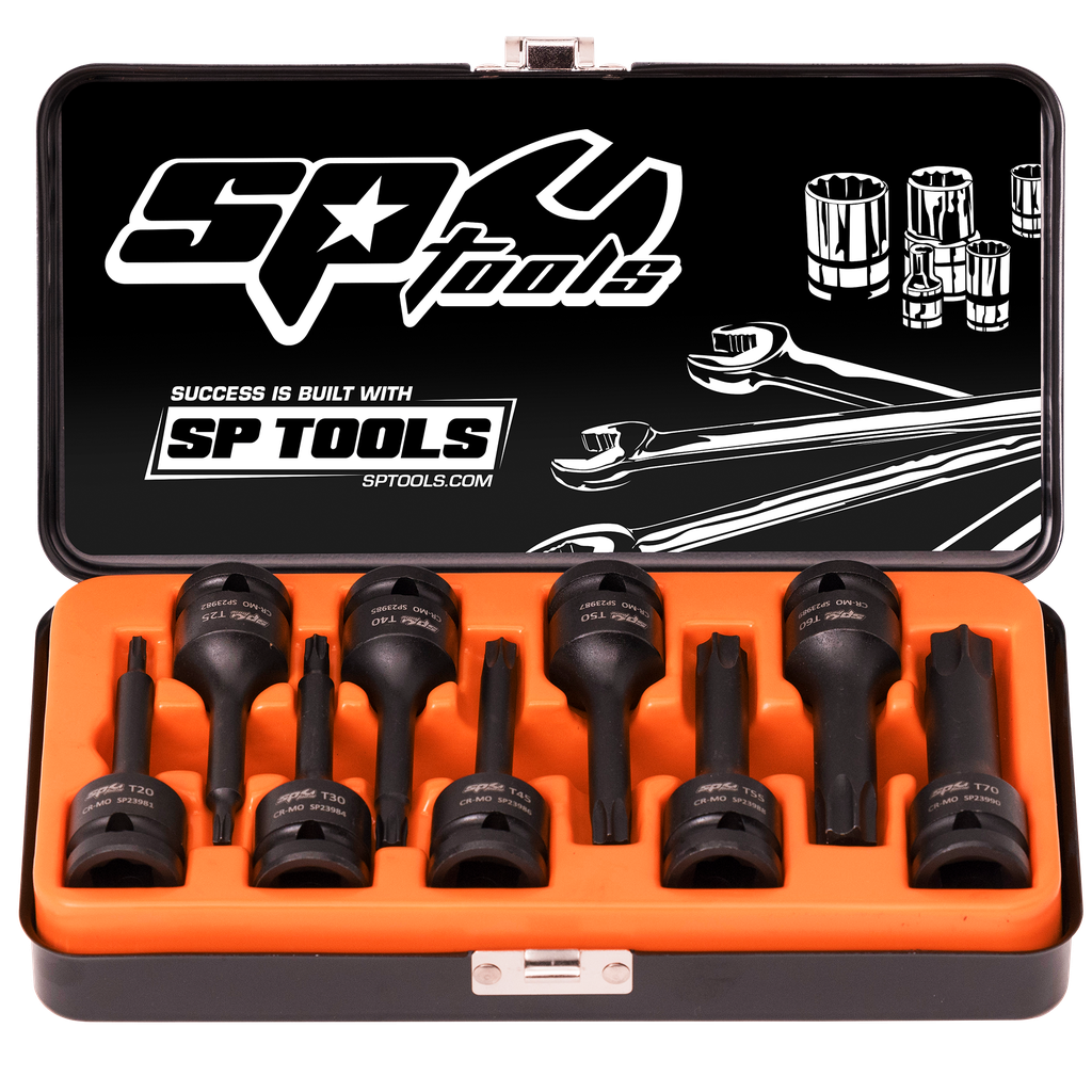 SOCKET SET IMPACT 1/2DR TORX 9PC