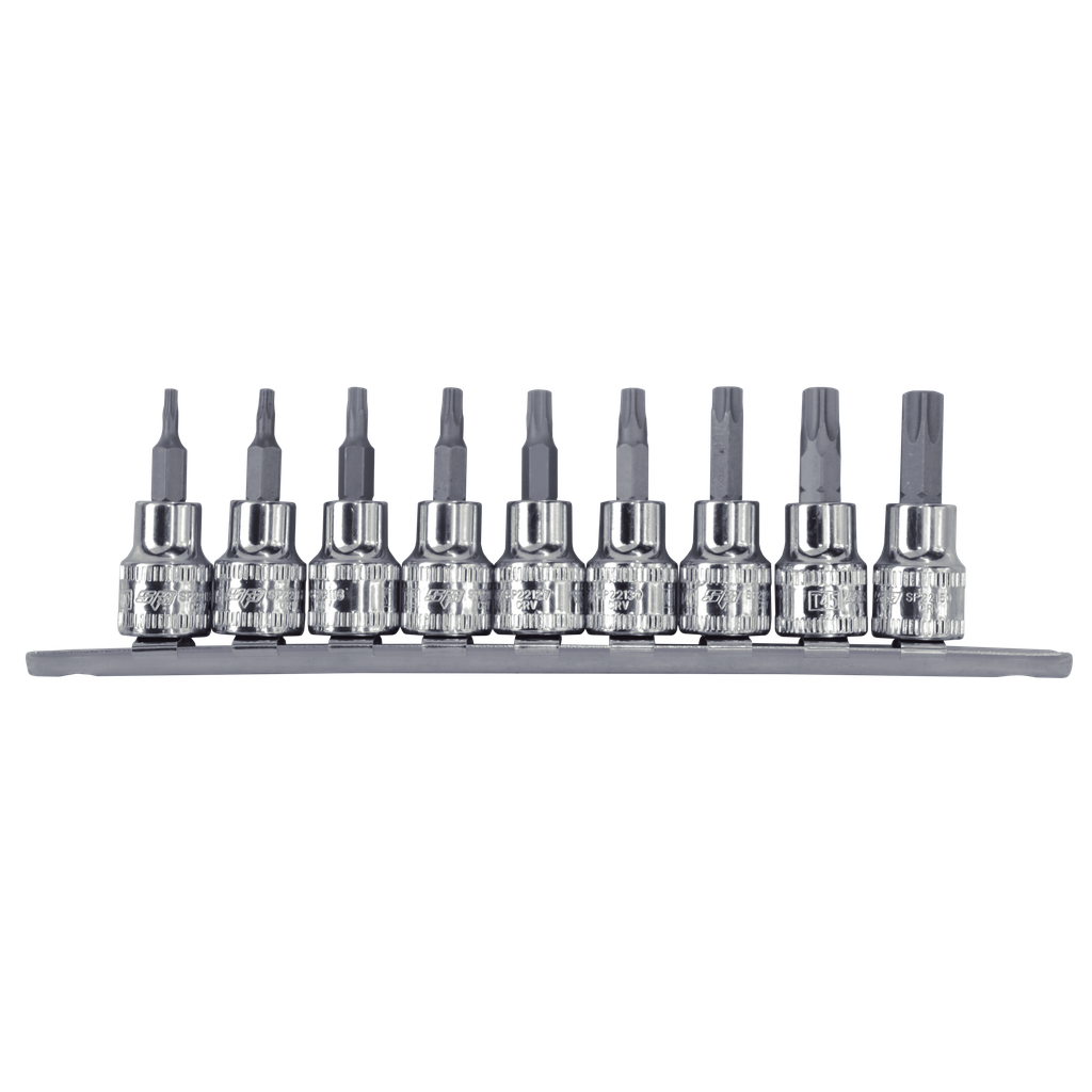 [SP20548] SOCKET RAIL 3/8DR TORX 9PC  - L 48MM