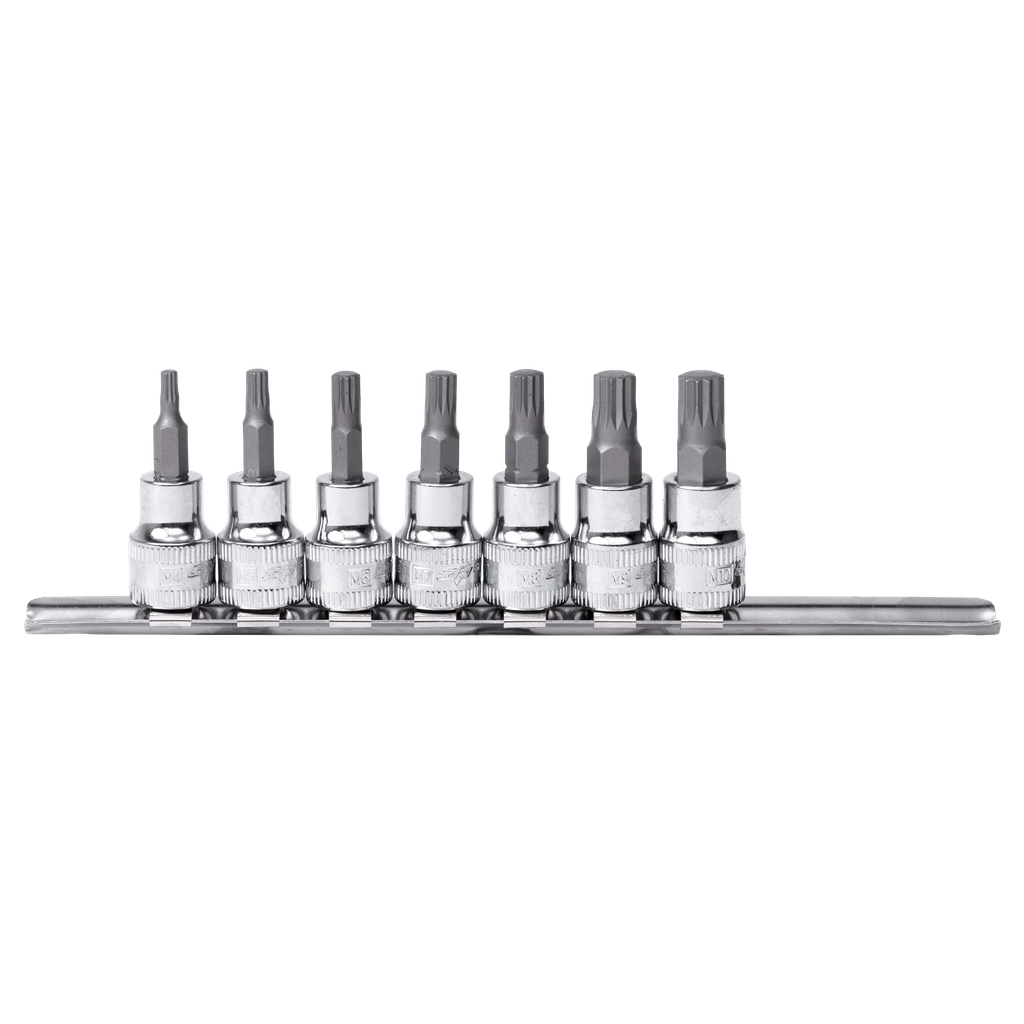 [SP20543] SOCKET RAIL - 3/8" DR 48MM SPLINE BIT 7PC SET