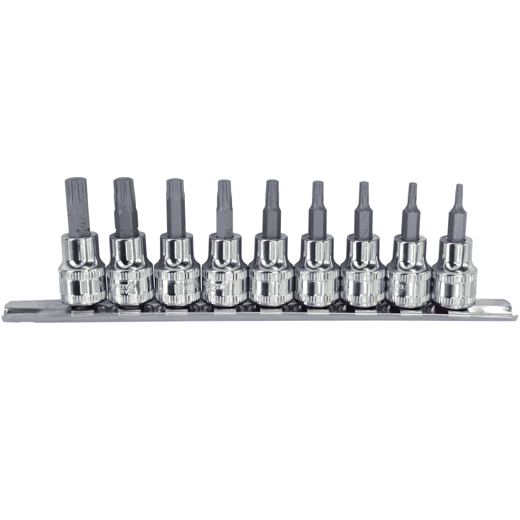 [SP20450] SOCKET RAIL 3/8DR TORX PLUS 9PC  - L 48MM