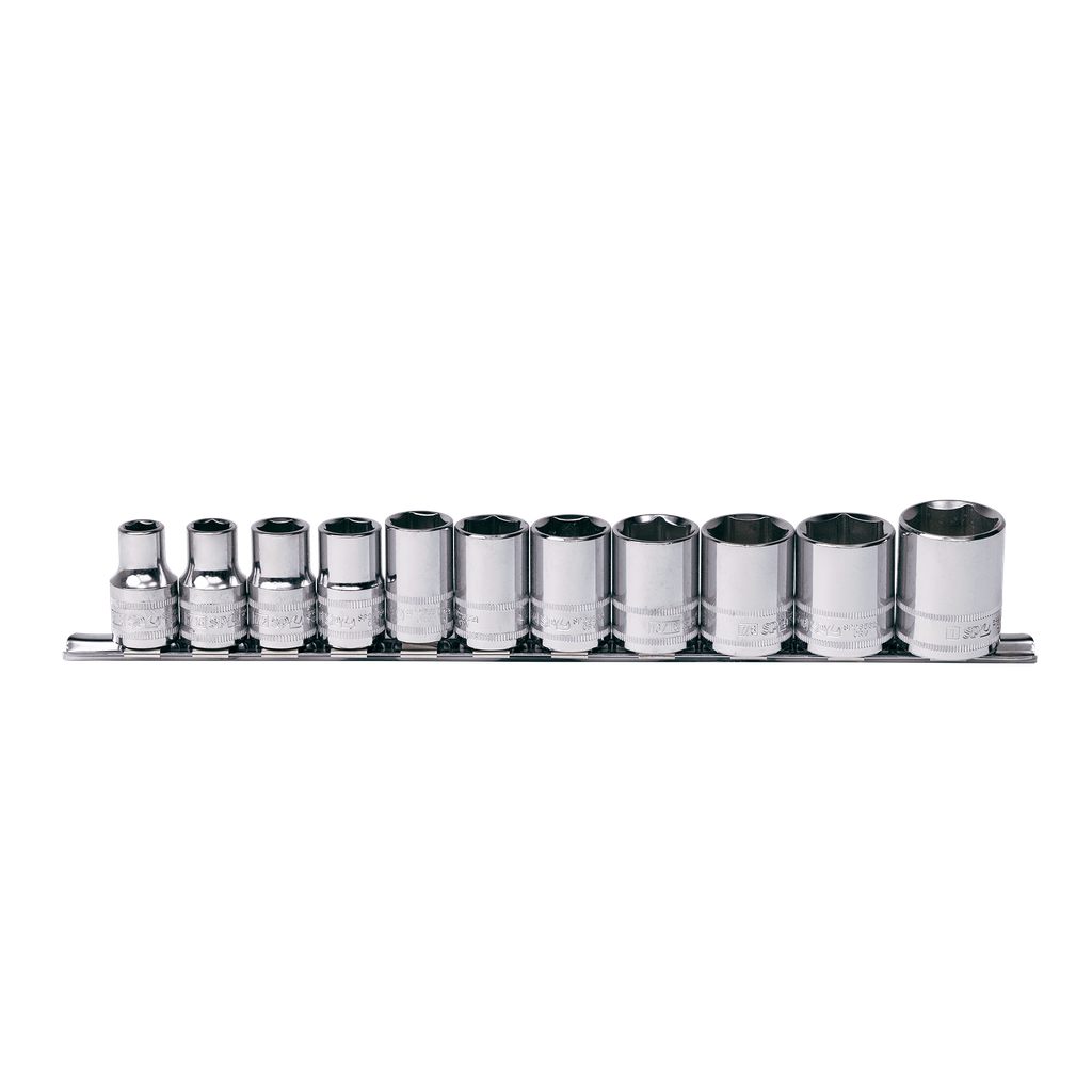 SOCKET RAIL 1/2DR 6PT 11PC SAE