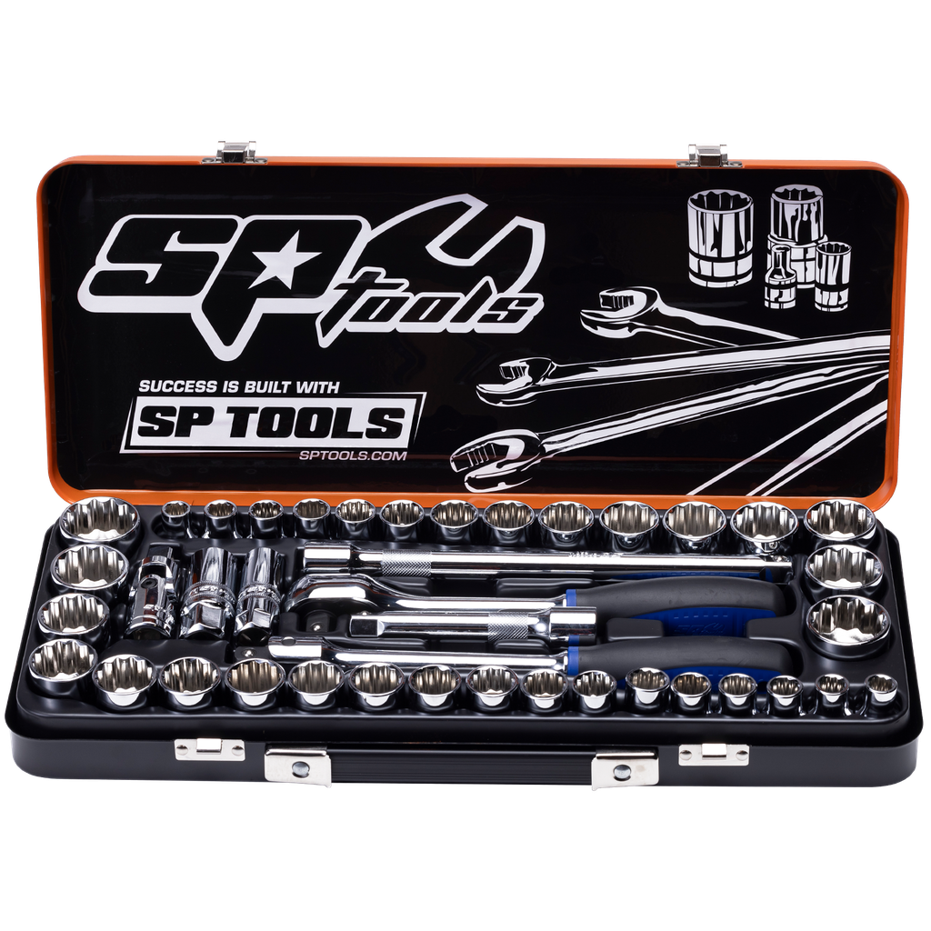 [SP20300] SOCKET SET - 1/2DR 12PT 41PC METRIC/SAE