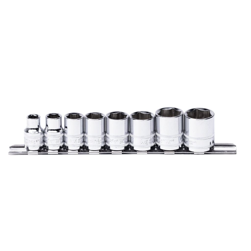 [SP20233] SOCKET RAIL - 3/8DR 6PT 8PC SAE