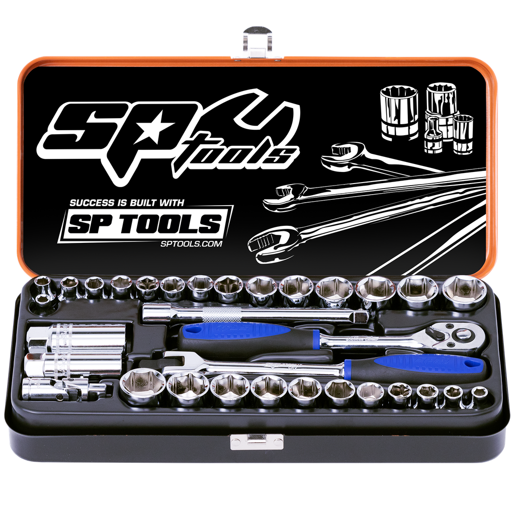 [SP20202] SOCKET SET - 3/8DR 6PT 32PC METRIC/SAE