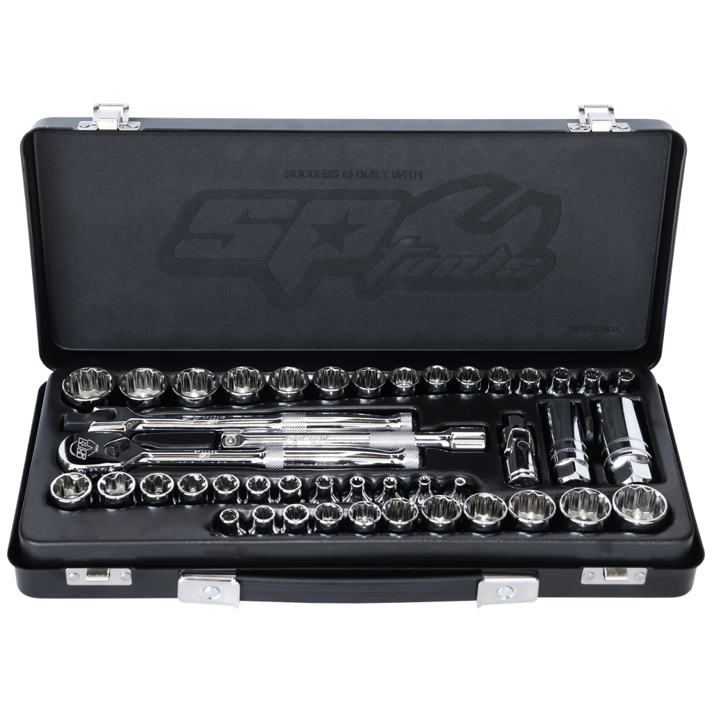 SOCKET SET - 3/8DR 12PT 44PC METRIC/SAE/E-TORX
