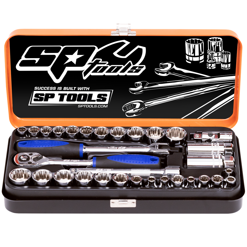 SOCKET SET - 3/8DR 12PT 32PC METRIC/SAE